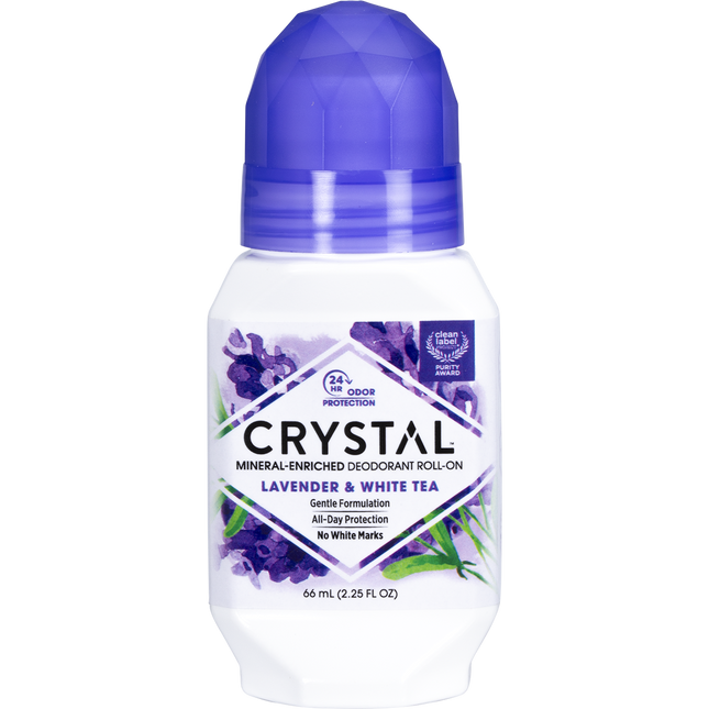 Crystal Roll-On Deodorant Lavender & White Tea 66ml