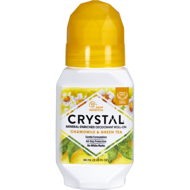 Crystal Roll-On Deodorant Chamomile & Green Tea 66ml