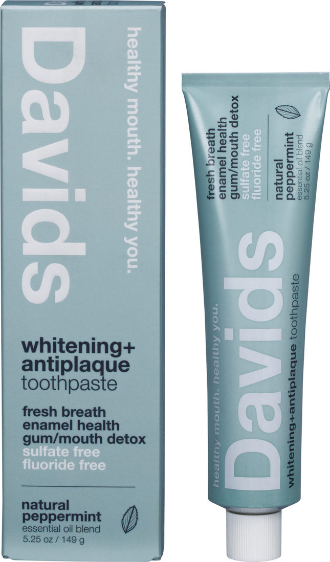 Davids Hydroxi Toothpaste  - Whitening + Antiplaque Peppermint - 149g
