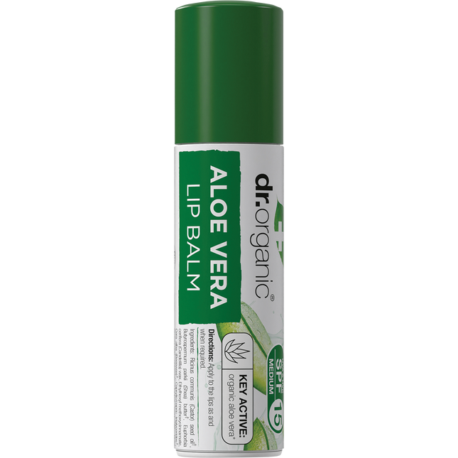 Dr. Organic Aloe Vera Lip Balm SPF 15 5.7ml