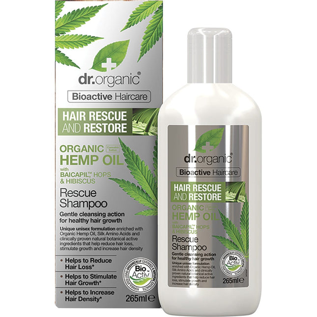 Dr. Organic - Rescue & Restore Shampoo Hemp Oil - 265ml