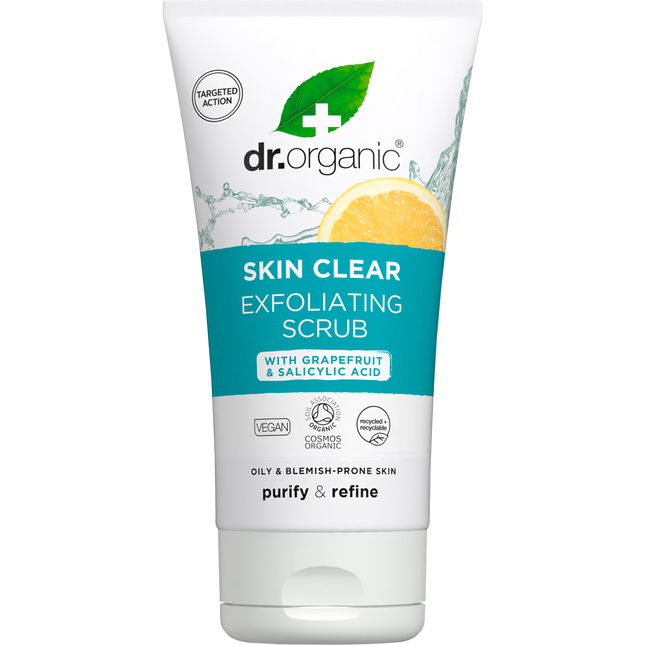 Dr. Organic Exfoliating Face Scrub Skin Clear 150ml