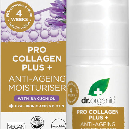 Dr. Organic - Pro Collagen Plus+ Anti-Ageing Moisturiser Bakuchiol - 50ml