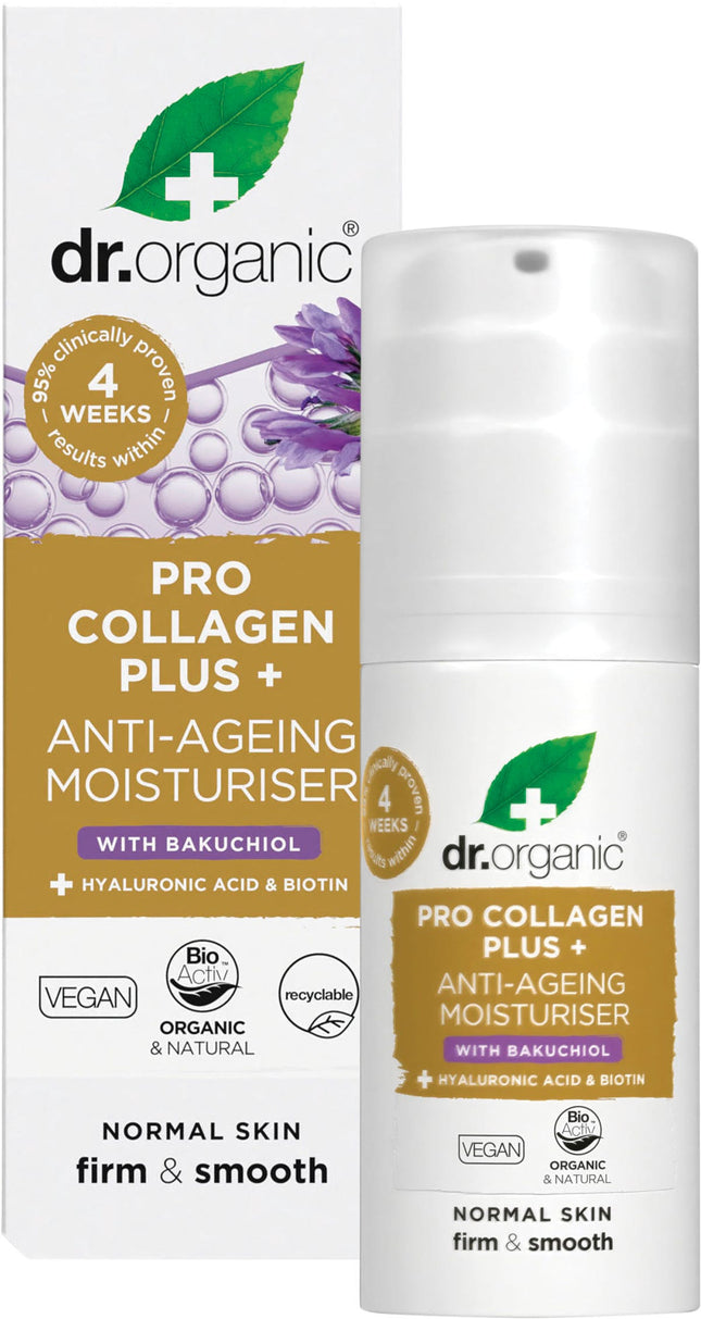 Dr. Organic - Pro Collagen Plus+ Anti-Ageing Moisturiser Bakuchiol - 50ml