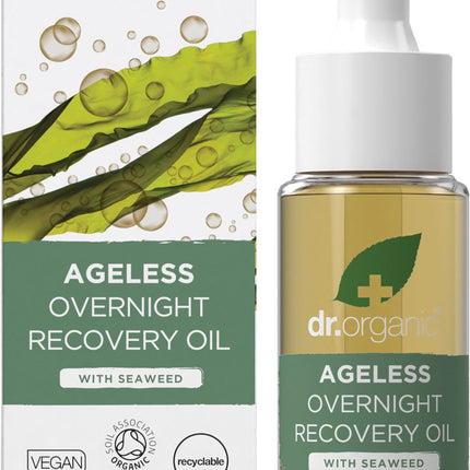 Dr. Organic - Overnight Recovery Oil Ageless with Seaweed - 30ml