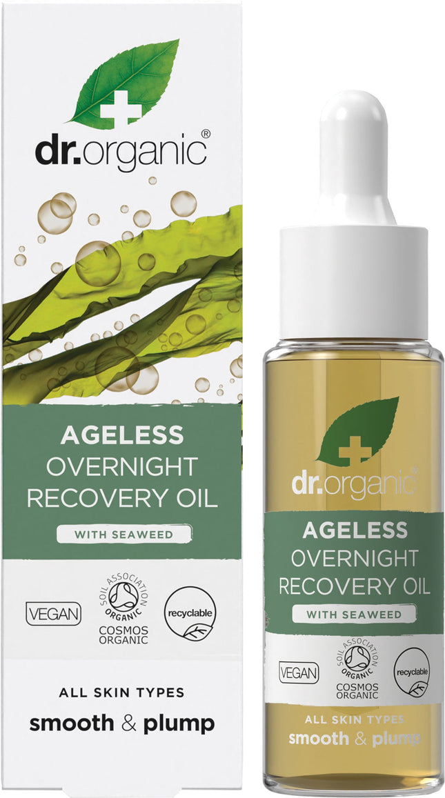 Dr. Organic - Overnight Recovery Oil Ageless with Seaweed - 30ml
