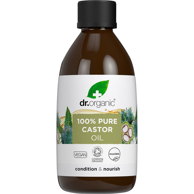 DR. ORGANIC Castor Oil 100% Pure 250ml | Body Oil