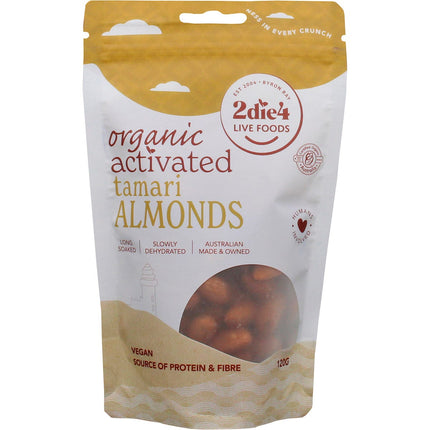 2DIE4 LIVE FOODS - ORGANIC ACTIVATED TAMARI ALMONDS