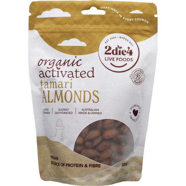 2DIE4 LIVE FOODS - ORGANIC ACTIVATED TAMARI ALMONDS