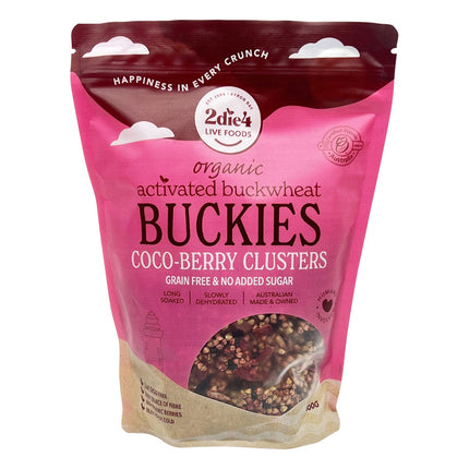 2die4 Live Foods - Organic Activated Buckies Coco-Berry Clusters