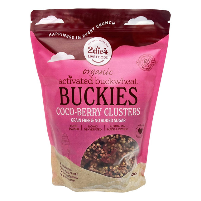 2die4 Live Foods - Organic Activated Buckies Coco-Berry Clusters