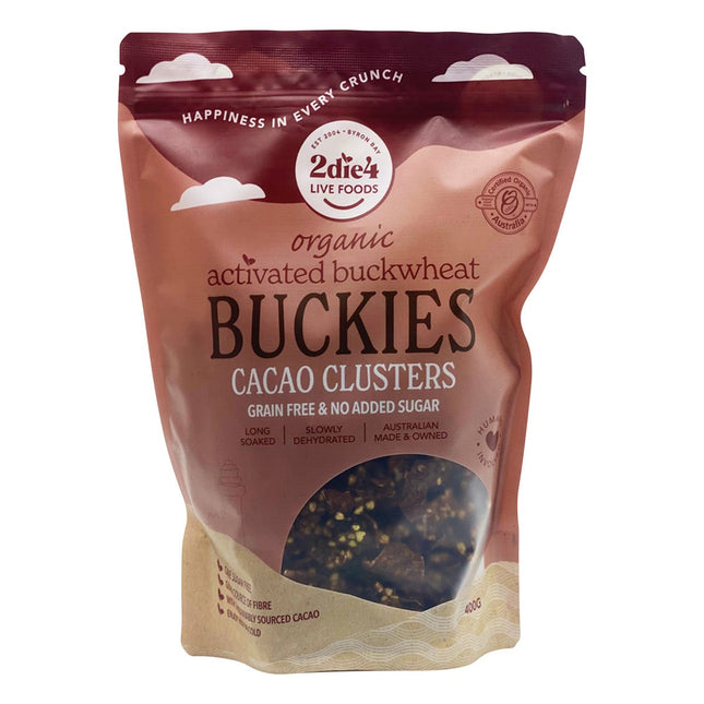 2die4 Live Foods - Organic Activated Buckies Cacao Clusters