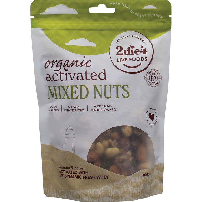 2DIE4 LIVE FOODS - ORGANIC ACTIVATED MIXED NUTS WITH FRESH WHEY