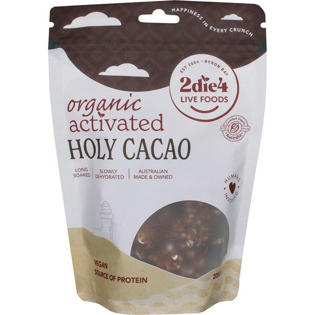 2die4 Live Foods - Organic Activated Holy Cacao Granola Clusters