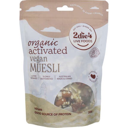 2die4 Live Foods Organic Activated Muesli 300g
