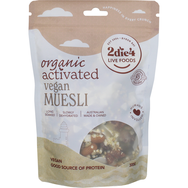 2die4 Live Foods Organic Activated Muesli 300g