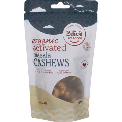 2DIE4 LIVE FOODS - ORGANIC ACTIVATED MASALA CASHEWS