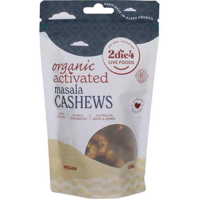 2DIE4 LIVE FOODS - ORGANIC ACTIVATED MASALA CASHEWS