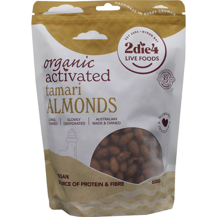 2DIE4 LIVE FOODS - ORGANIC ACTIVATED TAMARI ALMONDS
