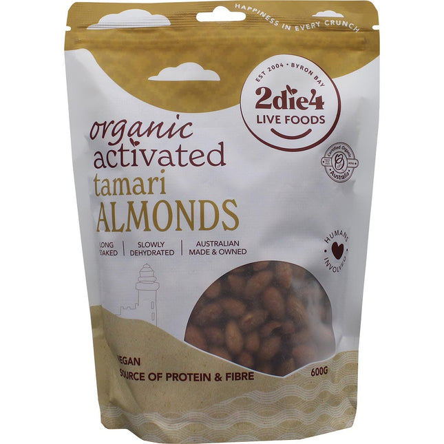 2DIE4 LIVE FOODS - ORGANIC ACTIVATED TAMARI ALMONDS