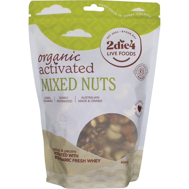 2DIE4 LIVE FOODS - ORGANIC ACTIVATED MIXED NUTS WITH FRESH WHEY