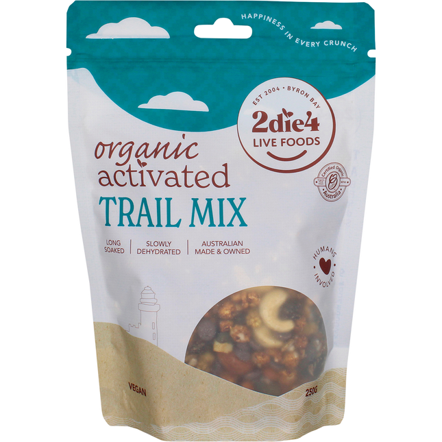 2die4 Live Foods Organic Activated Trail Mix 250g