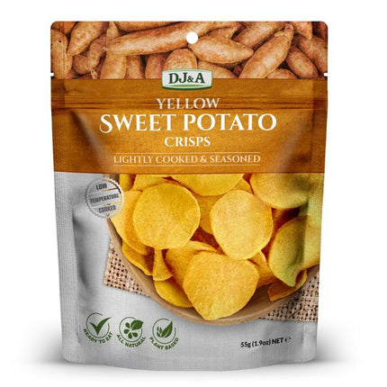 DJ&A YELLOW SWEET POTATO CRISPS 55G