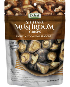 DJ&A Shiitake Mushroom Crisps 12x30g | Snack Chips