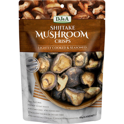 DJ&A - Shiitake Mushroom Crisps - 9x65g