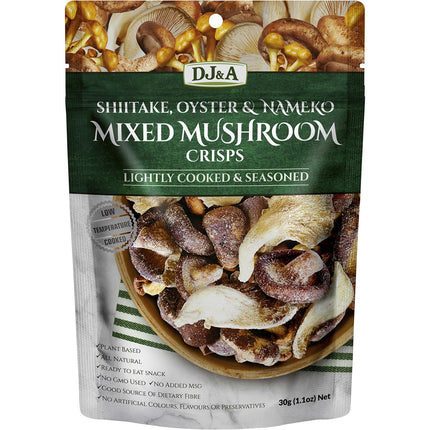 DJ&A - Mixed Mushroom Crisps - 12x30g