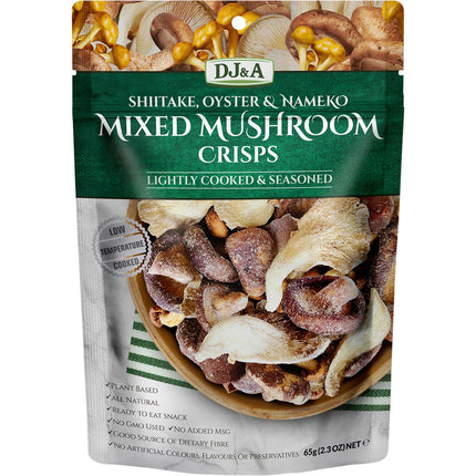 DJ&A - Mixed Mushroom Crisps - 9x65g