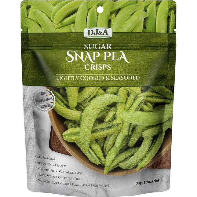 DJ&A - Sugar Snap Pea Crisps - 10x30g