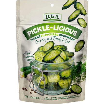 DJ&A - Pickle-Licious Pickle Flavoured Cucumber - 9x50g