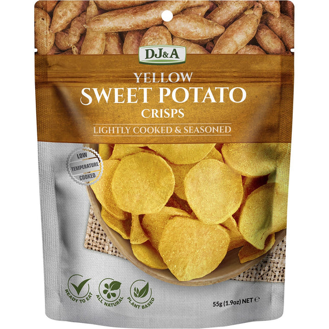 DJ&A - Yellow Sweet Potato Crisps - 10x55g