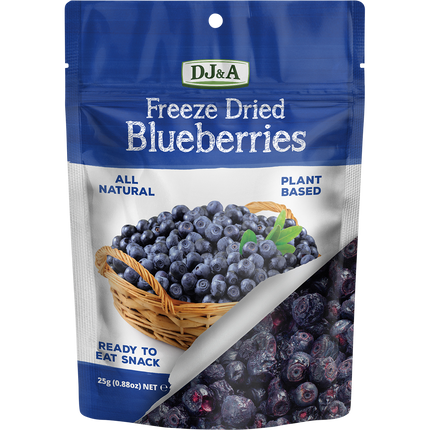 DJ&A Freeze Dried Blueberries 10x25g