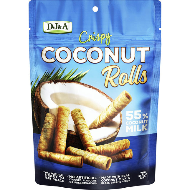 DJ&A - Crispy Coconut Rolls - 20x70g