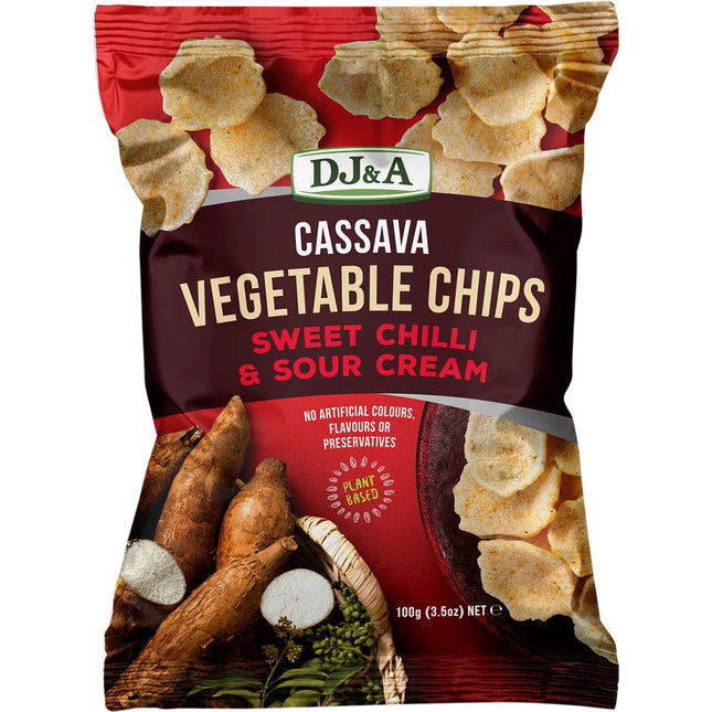 DJ&A - Cassava Vegetable Chips Sweet Chilli & Sour Cream