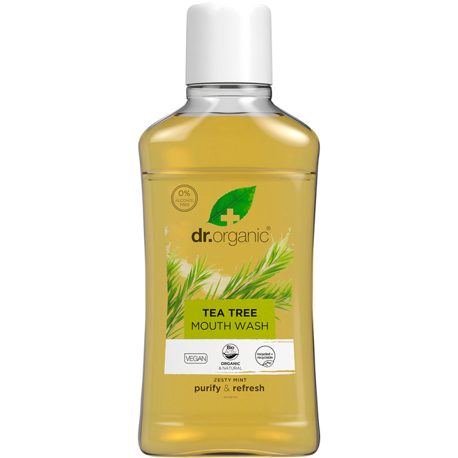 Dr. Organic Tea Tree Mouthwash 500ml