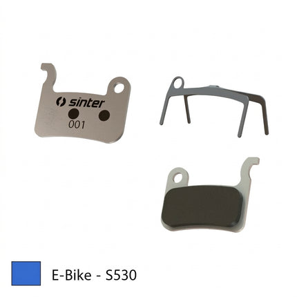 Sinter BRAKE DISC PADS - E-BIKE & endurance pads, BLUE, Shimano A type | TRP XTR BR-M975 | BR-M966 | BR-M965 | XT BR-M776 | BR-M775 | BR-M765 etc