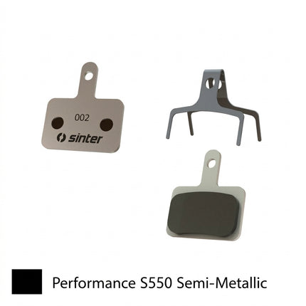 Sinter BRAKE DISC PADS - MTB & ROAD premium performance pads, BLACK, Shimano B type | Tektro |TRP Deore BR-M575 | BR-M525 | BR-M515 | BR-T615 | LX...