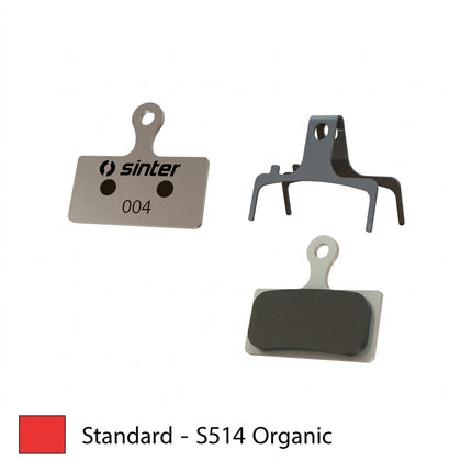 Sinter BRAKE DISC PADS - MTB & ROAD standard premium pads, RED, Shimano G type | FSA | Rever XTR BR-M9000 | BR-M9020 | BR-M987 | BR-M988 | BR-M985...