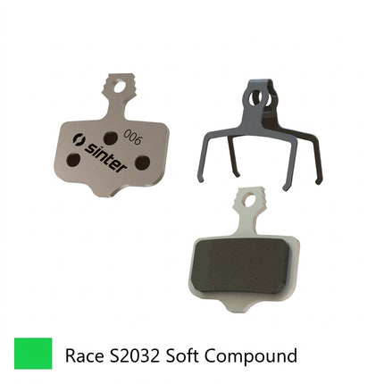 Sinter BRAKE DISC PADS - MTB & ROAD premium RACE pads (extra bite), GREEN, Avid | Sram | Trickstuff - Elixir 9, 7, 5, 3, 1 | CR | CR Mag | R | XX | XO