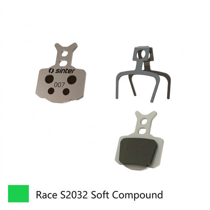 Sinter BRAKE DISC PADS - MTB premium RACE pads (extra bite), GREEN, Formula RO Racing | T1 Racing | R1 Racing | R1 | C1 | CR3 | T1 | RO | Mega etc