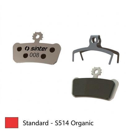 Sinter BRAKE DISC PADS - MTB Premium pads, RED, Avid | Sram, XO Trail, Elixir 7/9 Trail, Guide Ultimate RSC/RS/R/T | G2 Ultimate RSC