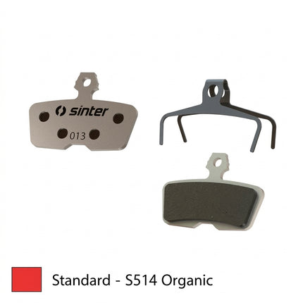 Sinter BRAKE DISC PADS - MTB Premium Standard pads, RED, Avid | Sram Code (2011-2014) Code R/Code RSC,R (2017) Guide RE