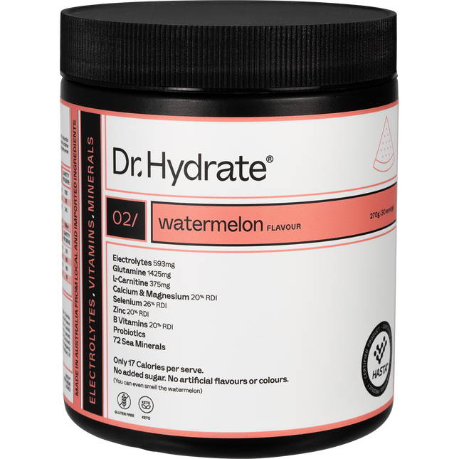 Dr Hydrate All-In-One Hydration Drink Hasta Cert Watermelon 270g