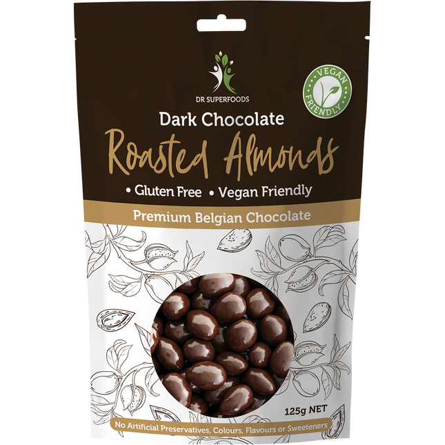 Dr Superfoods Roasted Almonds Dark Chocolate 125g