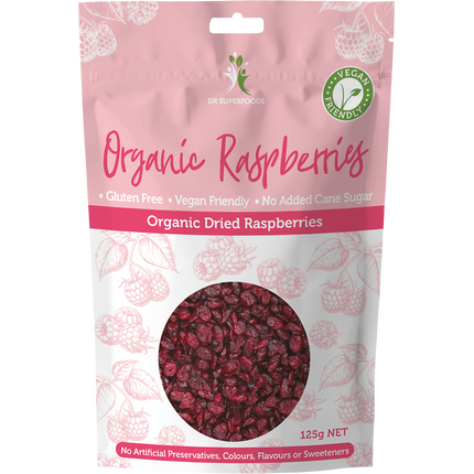 Dr Superfoods Dried Raspberries Organic 125g