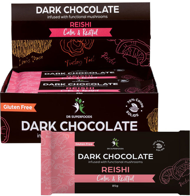 DR SUPERFOODS Dark Chocolate Bar Calm & Restful 12x85g