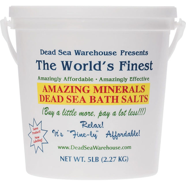 DEAD SEA WAREHOUSE Dead Sea Bath Salts Bucket 2.27kg | Bath & Body